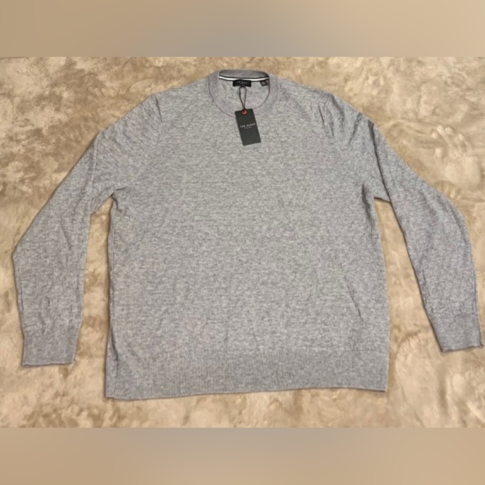 Ted Baker London Men's Lounge Long Sleeve T stitch Crew Neck Sweater, New size 6